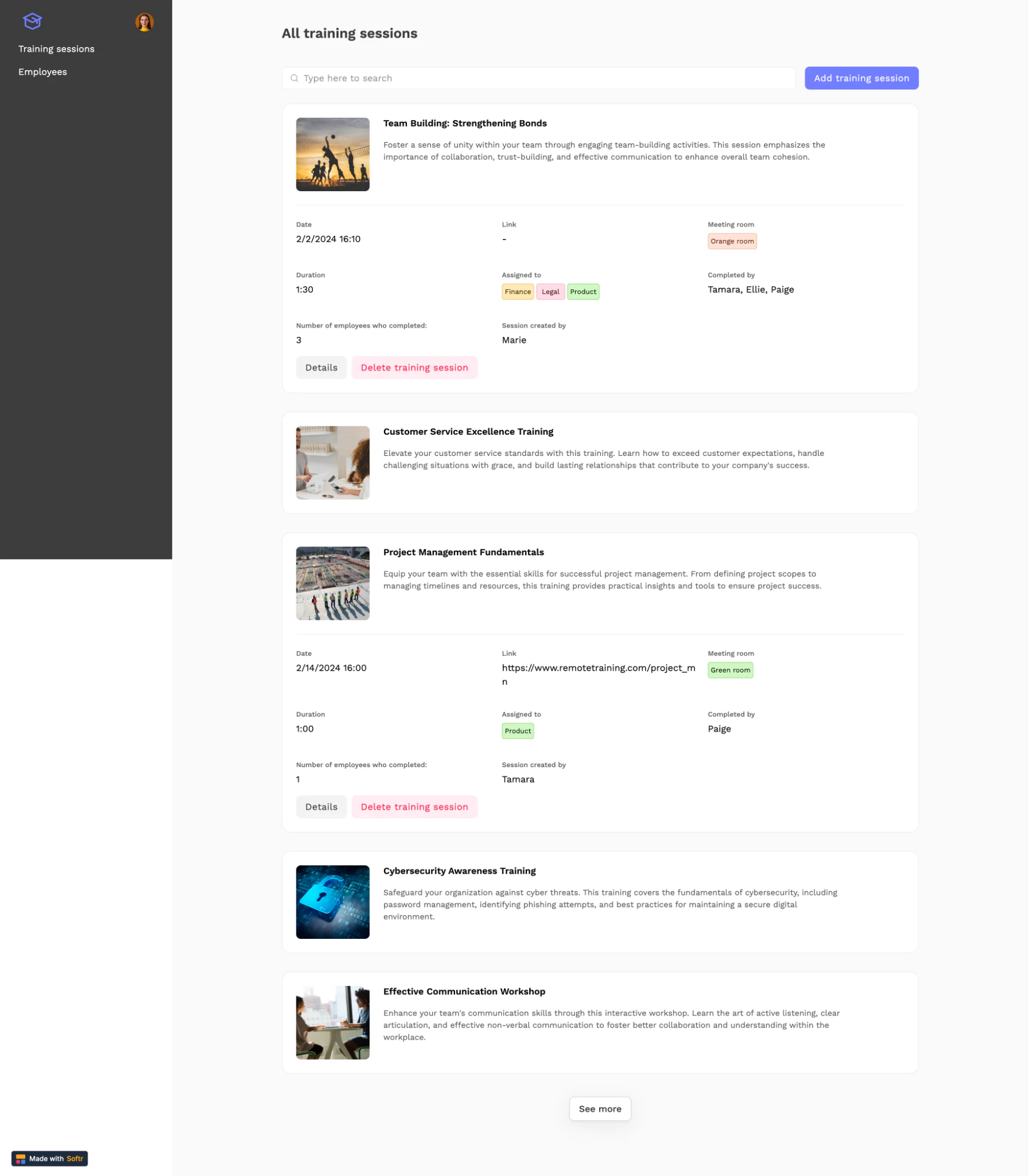 Knowledge management intranet