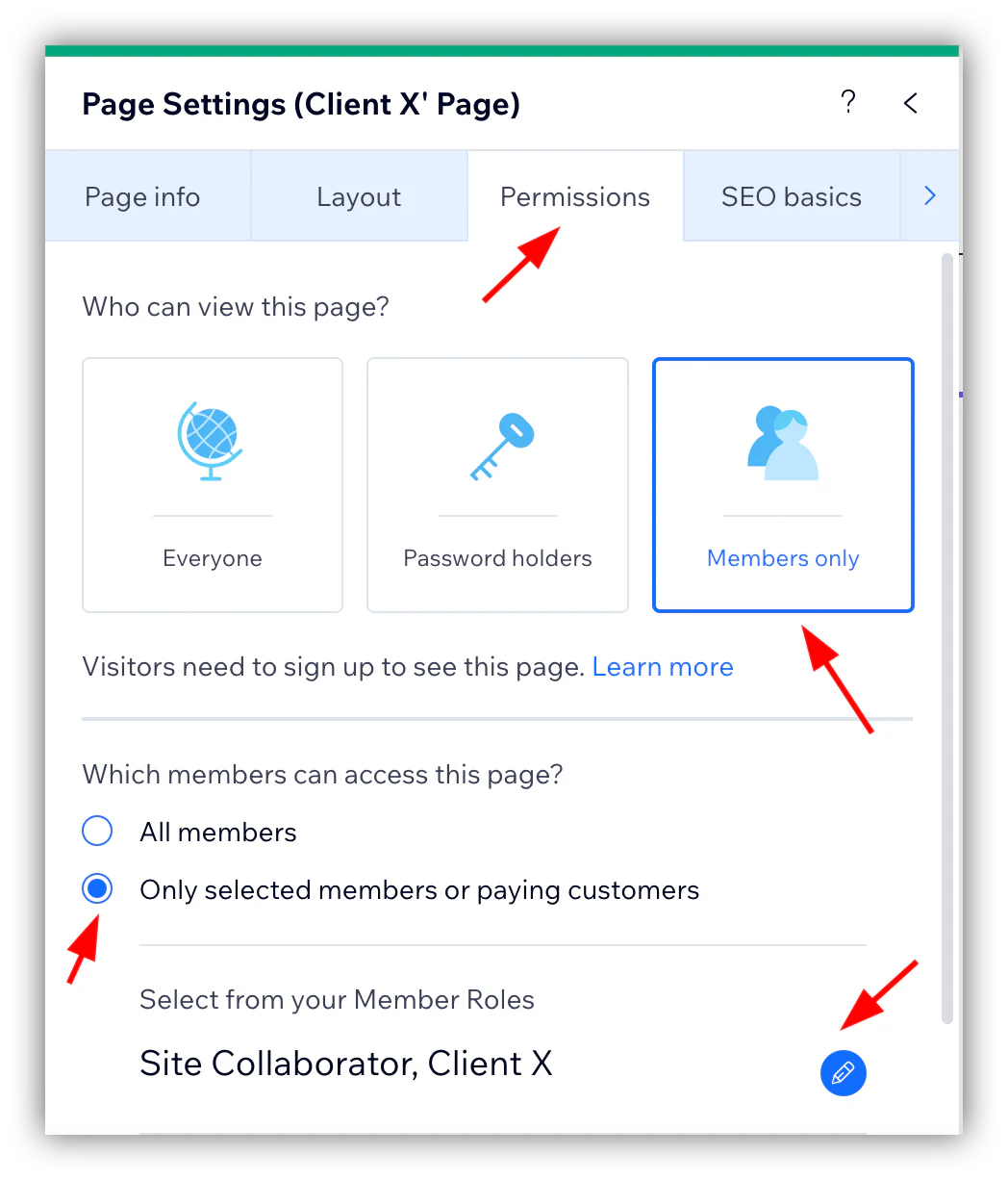 Restrict these pages to members only