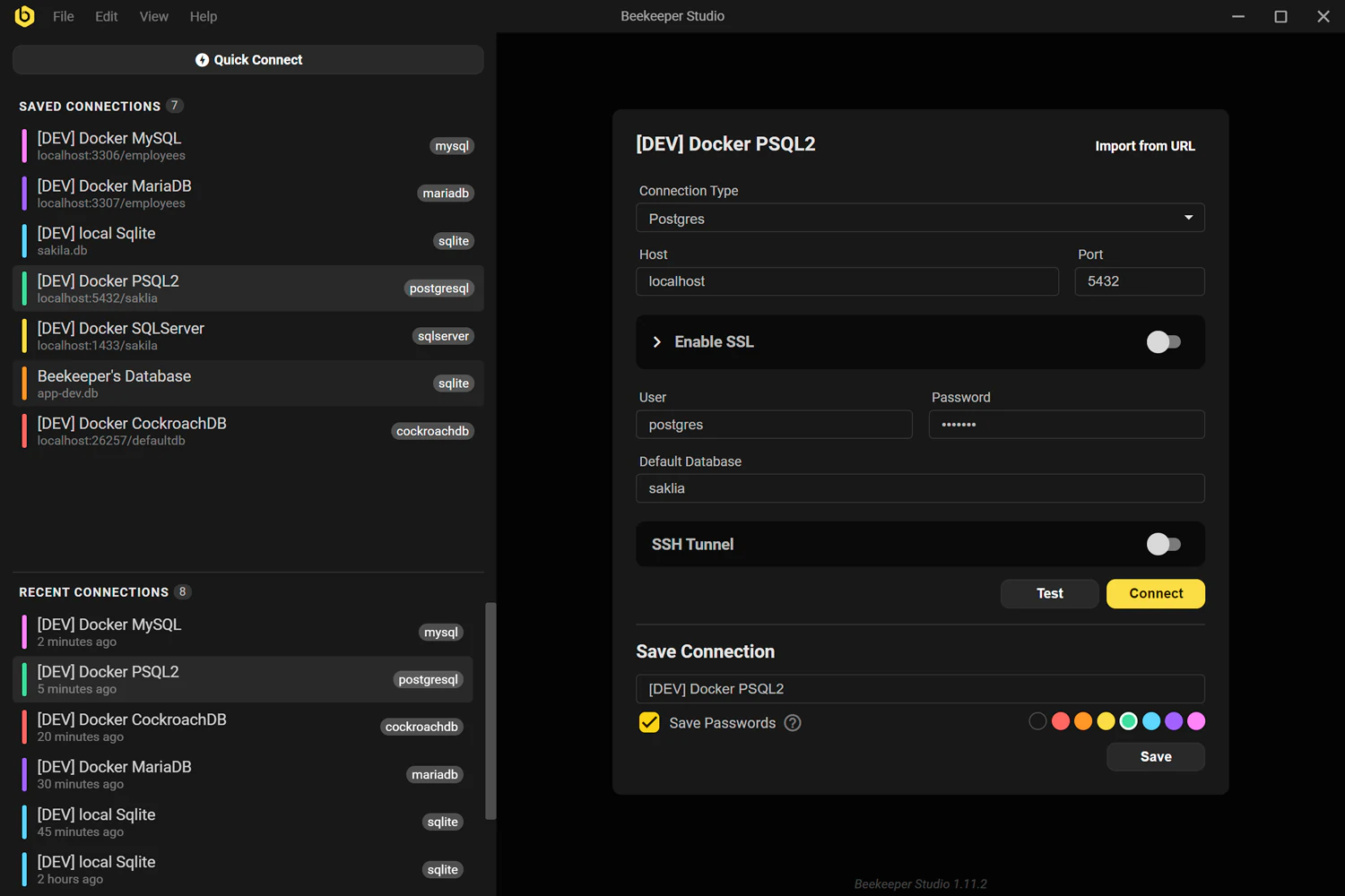 Beekeeper Studio MySQL GUI and front end builder
