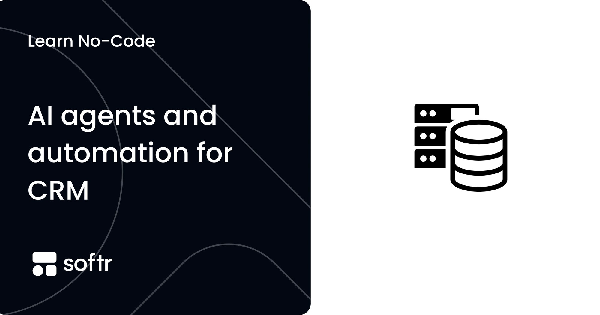 AI agents automating tasks inside a CRM built with Softr