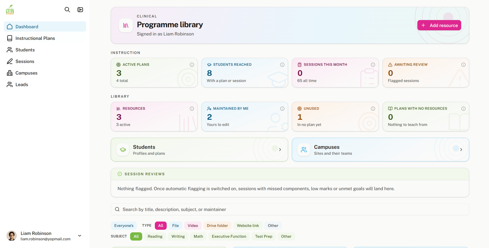 310TUTORS Multi-Campus Staff Operations Portal feature image