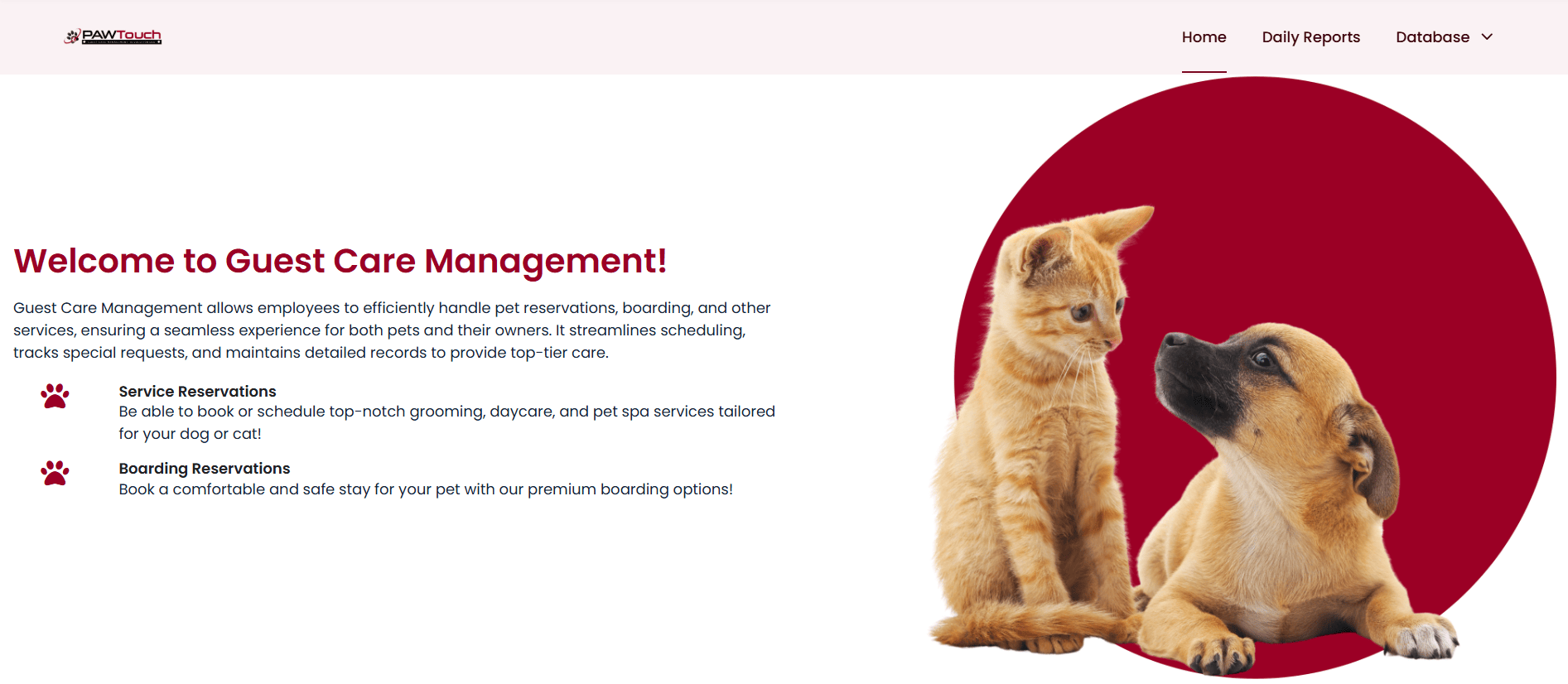 Guest Care Management Portal feature image