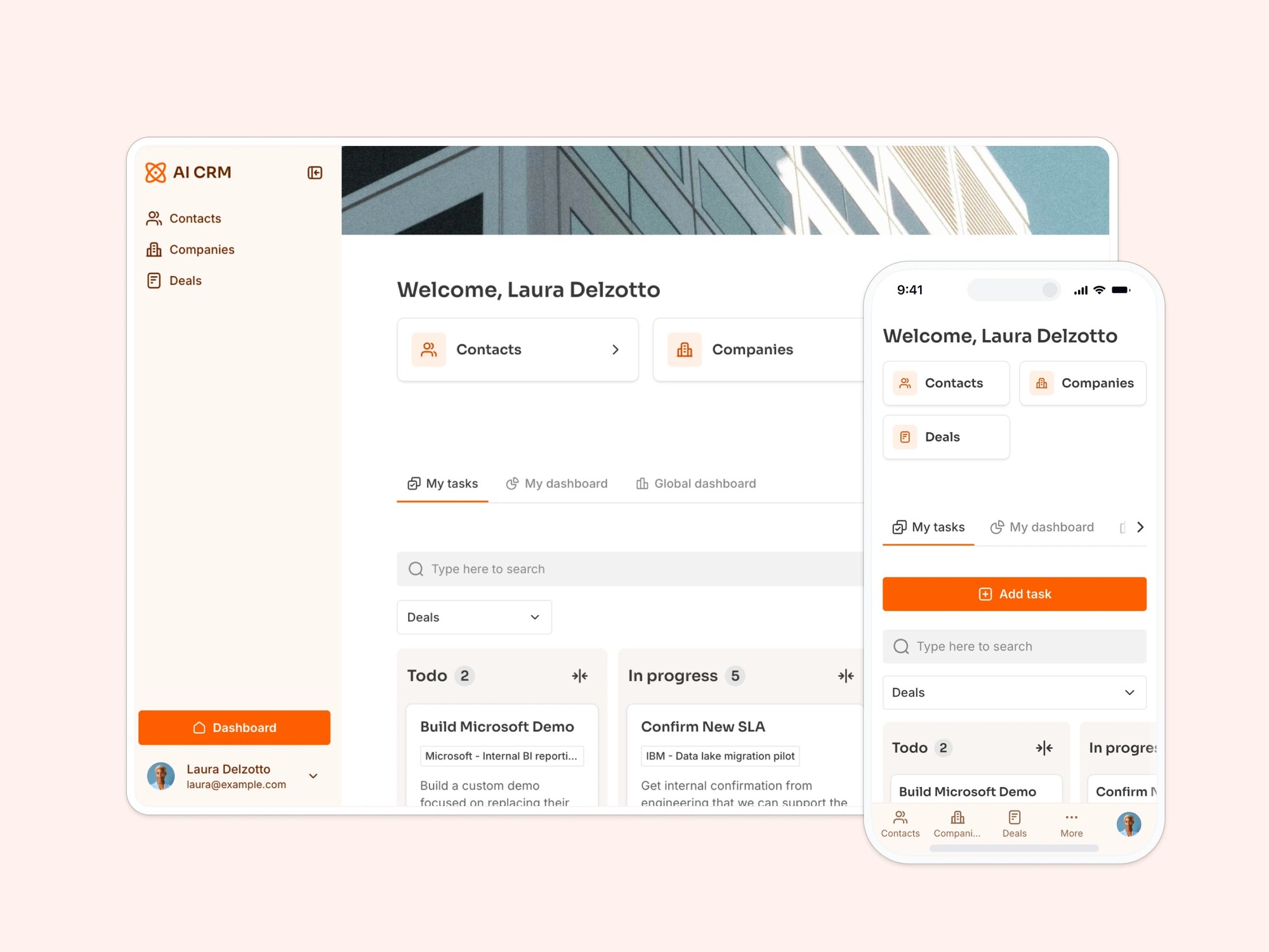 AI CRM template