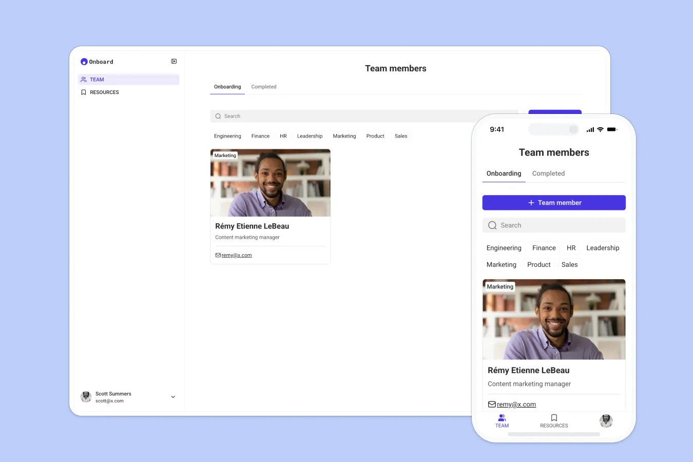Employee Onboarding template