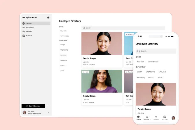 Employee Directory template