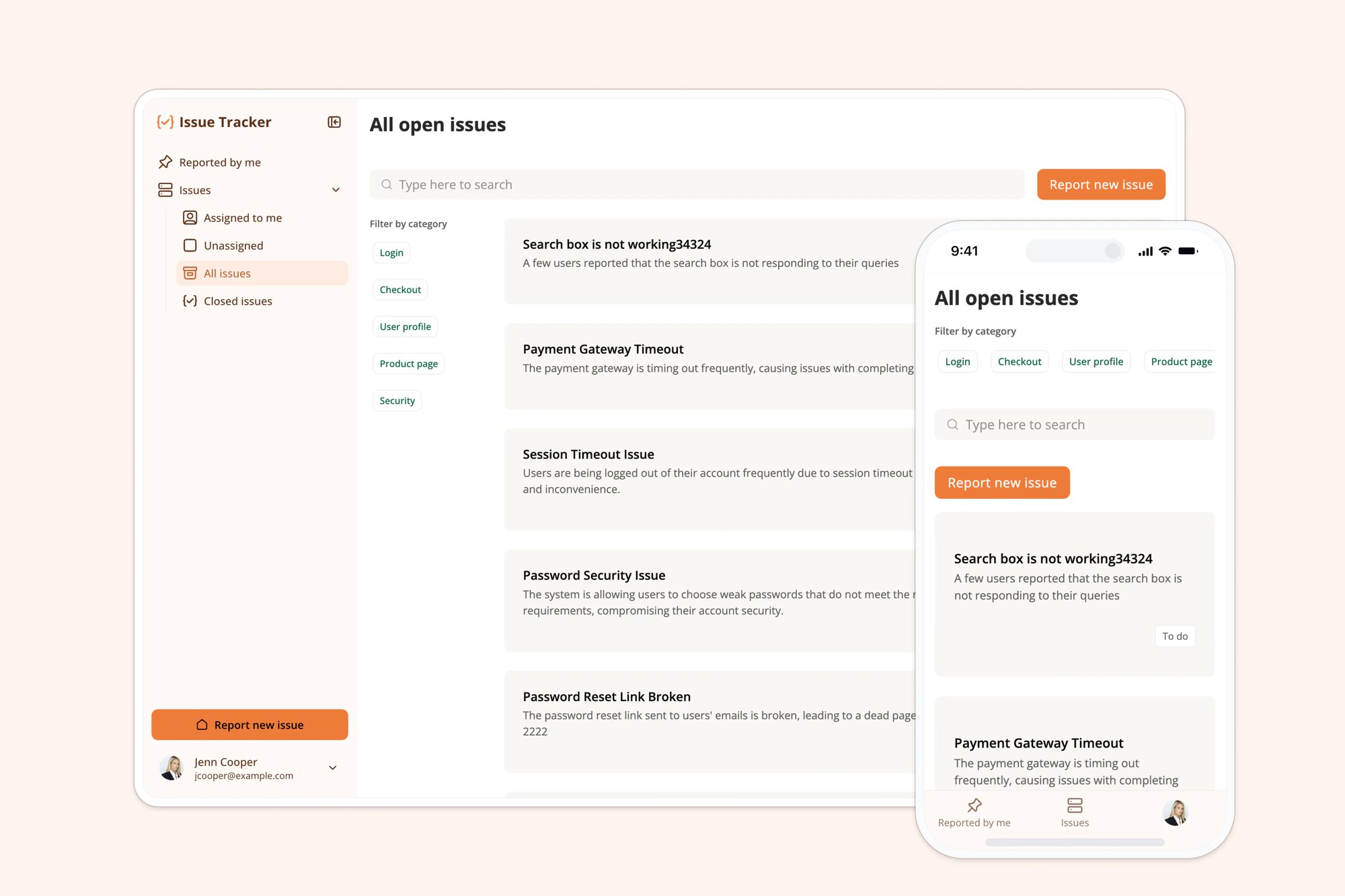 Issue Tracker template