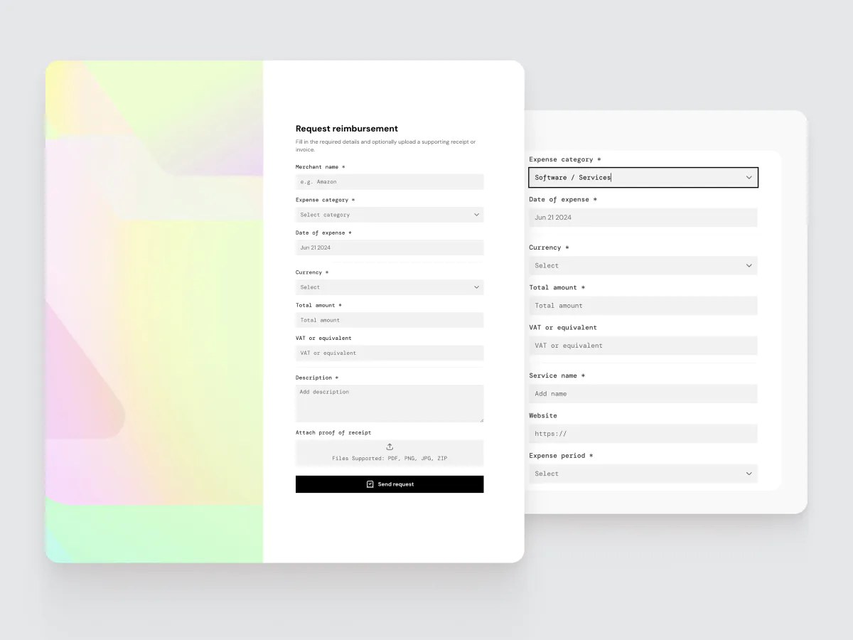Reimbursement Form template