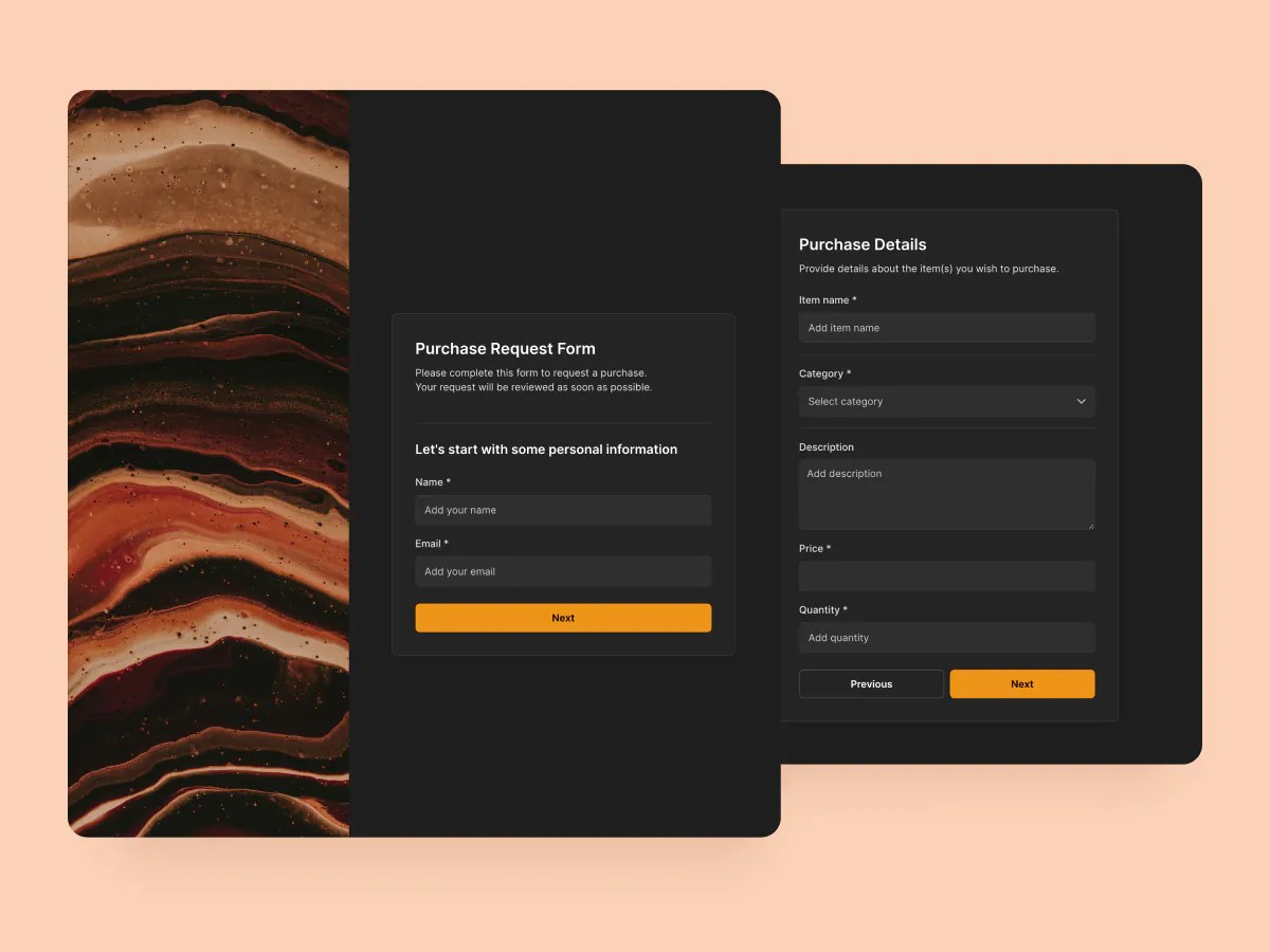 Purchase Request Form template