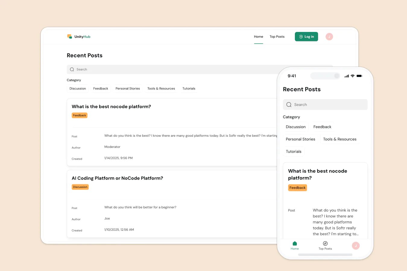 Community Forum template