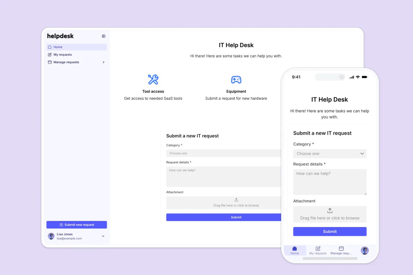 Help Desk template