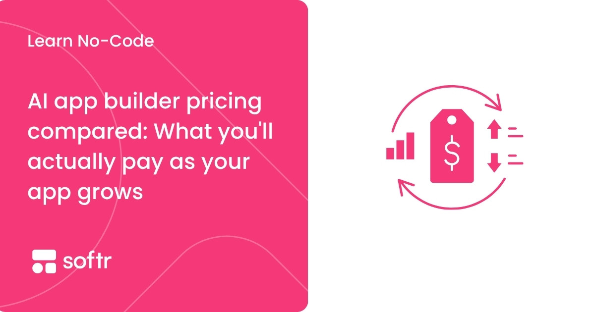 AI app builder pricing compared