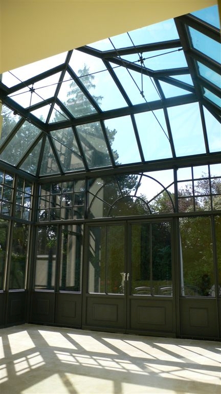 Klassischer Wintergarten aus Aluminium, Innenansicht – Matauschek