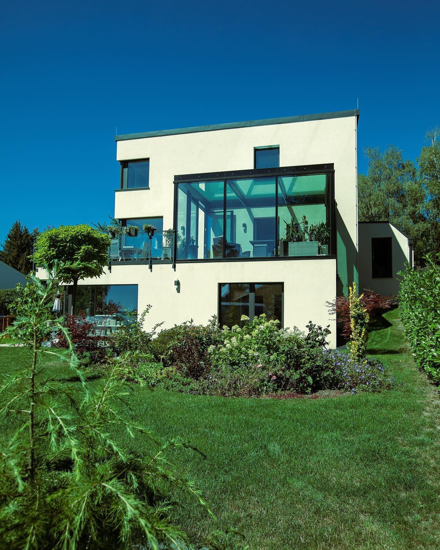 Moderner Aluminium-Wintergarten im Obergeschoss – Matauschek