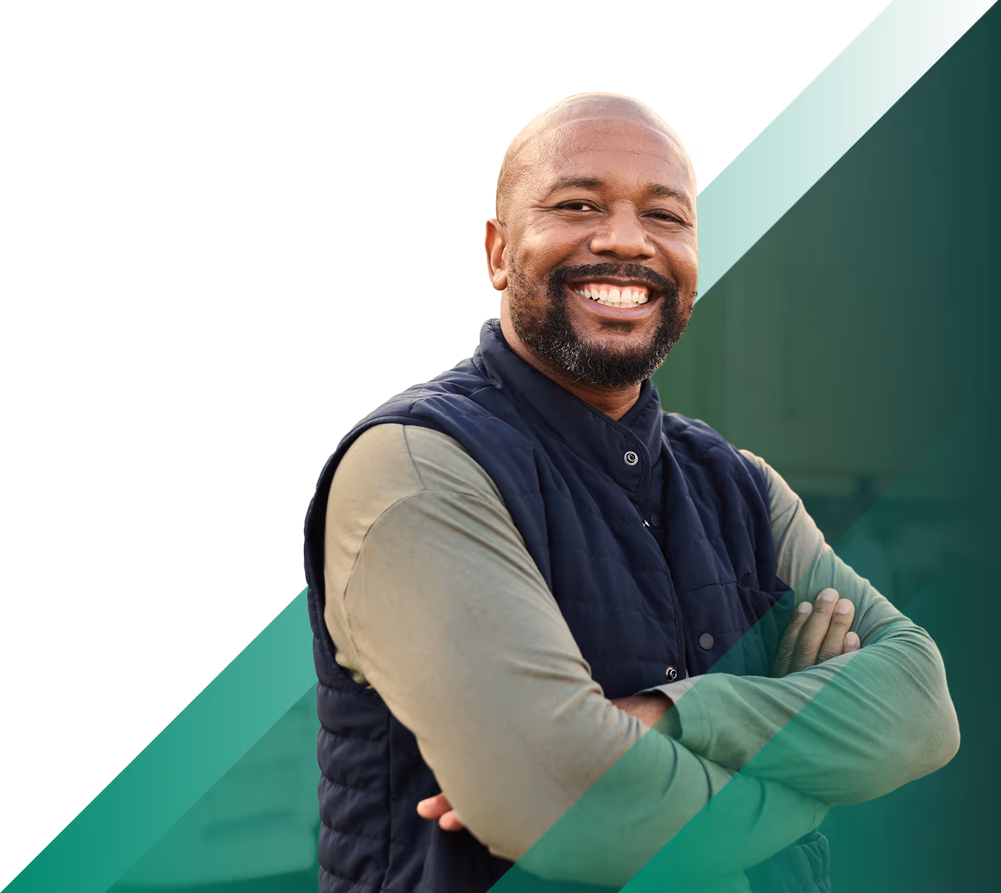 Portrait of a male logistics manager