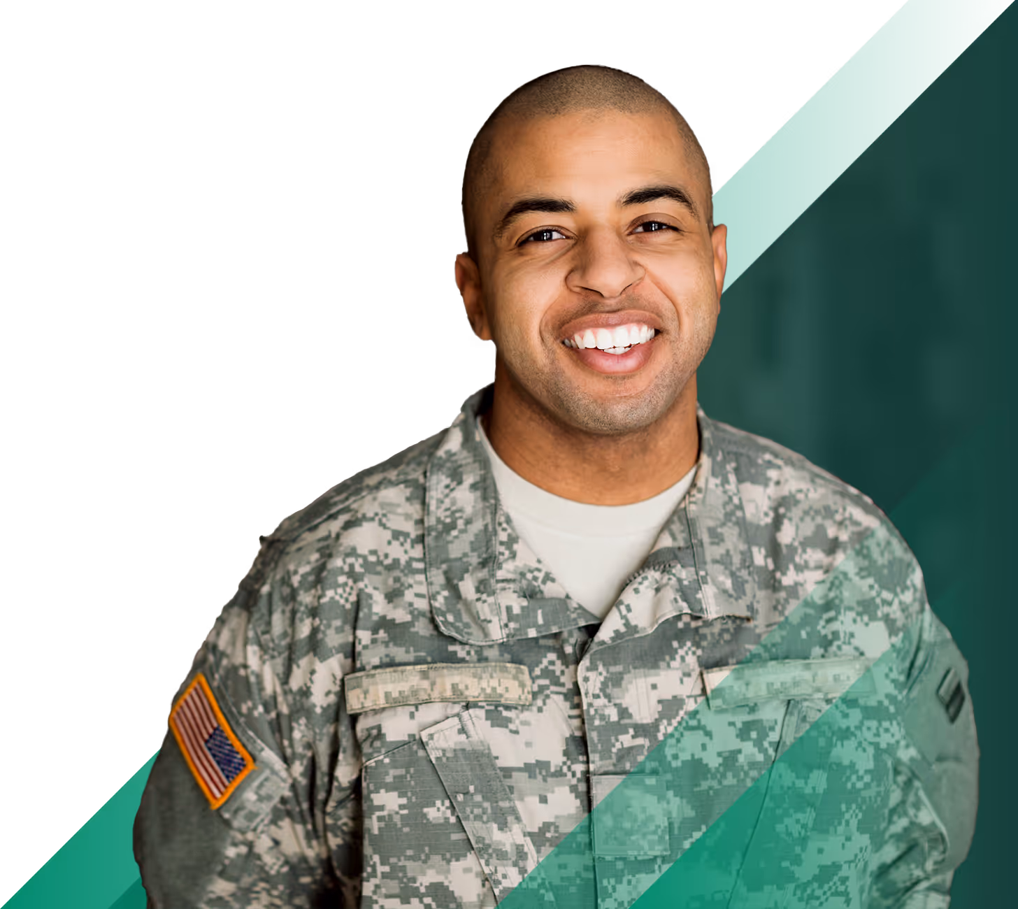 Portrait of a young male soldier