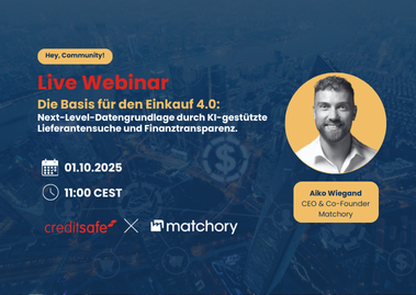 Creditsafe x Matchory webinar