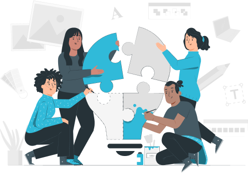 Team collaboration to solve hiring challenges with the help of an AI recruiting agent