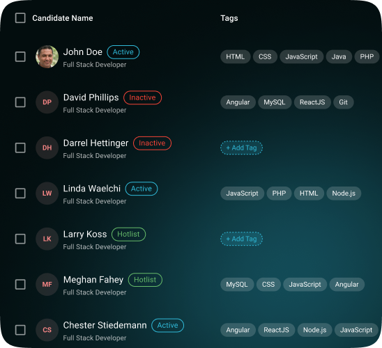 AI recruiting agent enabling AI talent rediscovery through smart candidate database reconnect