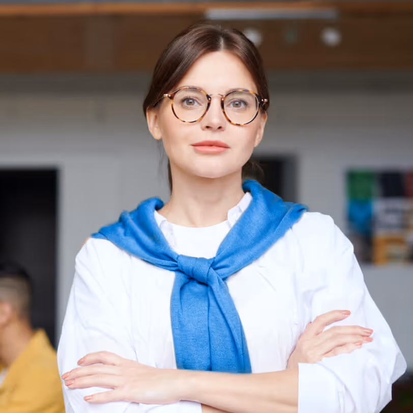 Young woman, looking into the camera