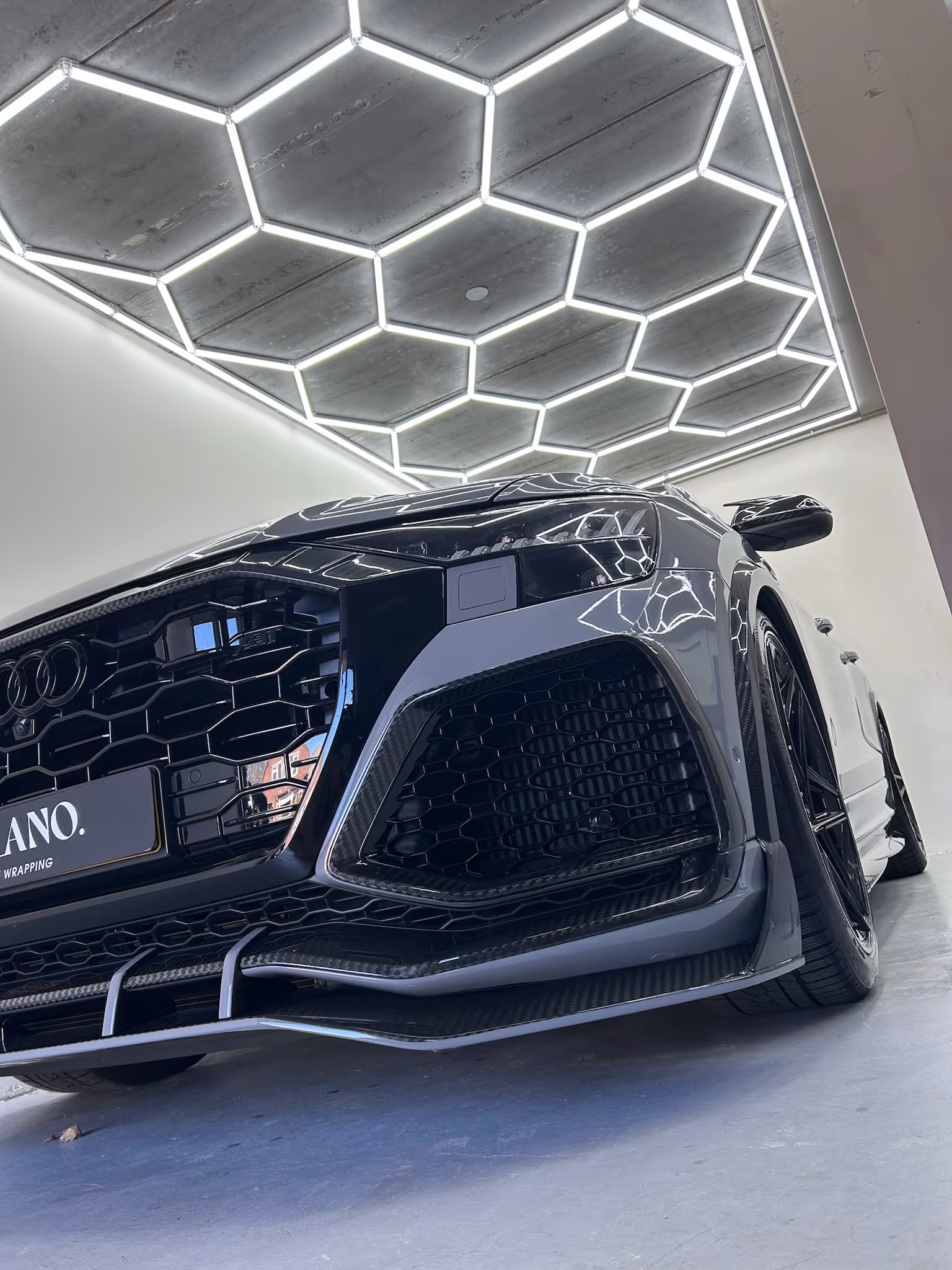 Tesla wrappen blauw