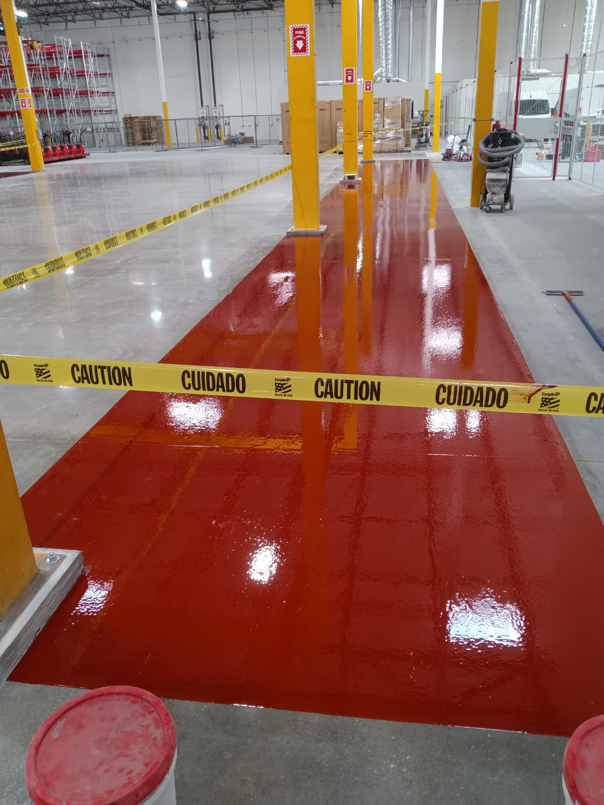 Warehouse with epoxy 