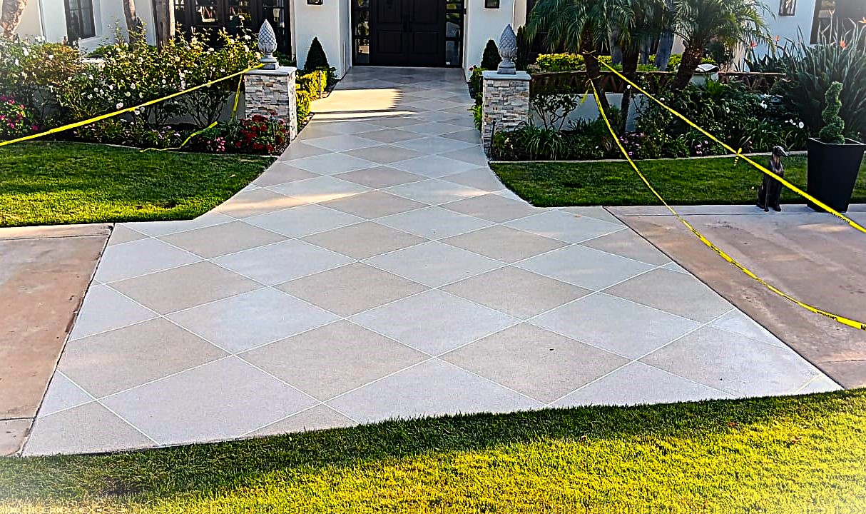 Flake pattern entrance