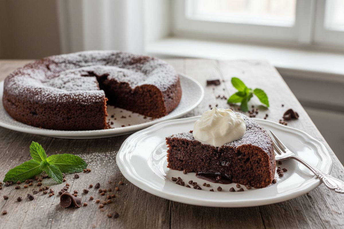 Suklainen mämmimutakakku on mehevä pääsiäisherkku, jossa perinteinen mämmi tuo syvän maltaisen maun – tarjoile runsaan kermavaahdon kera.