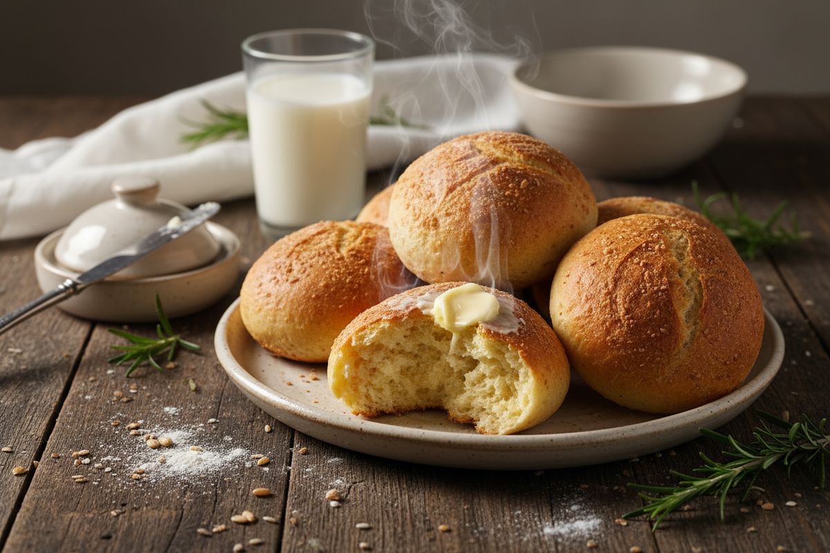 Pannuleivät ovat nopeita, kohotusta tarvitsemattomia kotileipiä, jotka paistuvat suoraan pannulla kullanruskeiksi ja pehmeiksi.