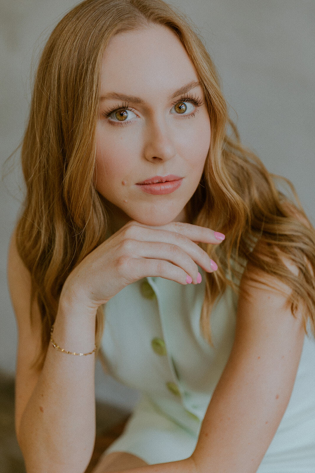 Woman with fuller-looking eyebrows after brow lamination treatment in Spring Hill, Florida