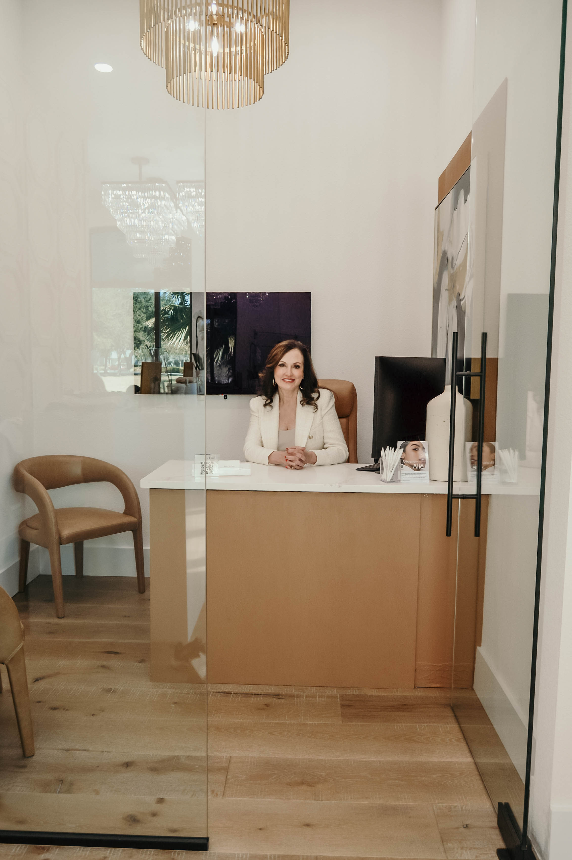 Esthetician performing acne facial treatment in Trinity, Florida med spa