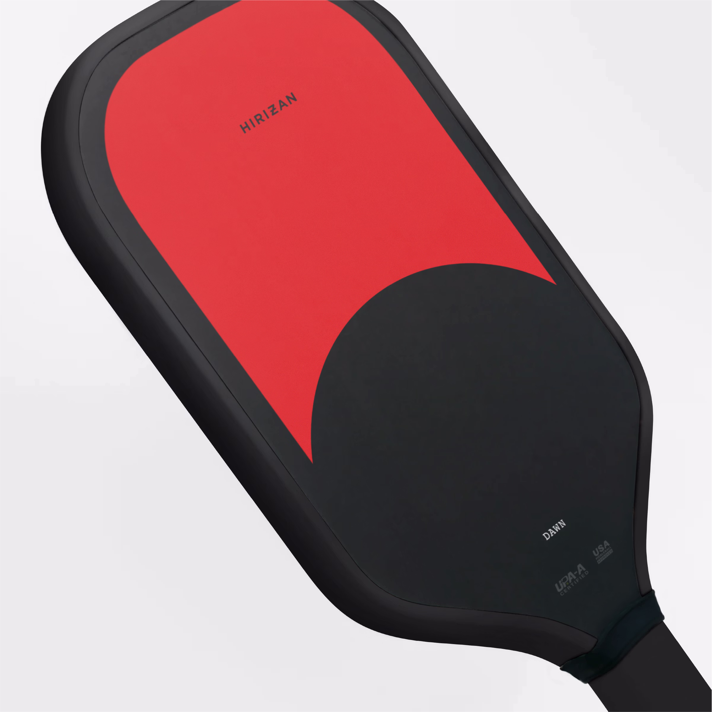 Black and red pickleball paddle.