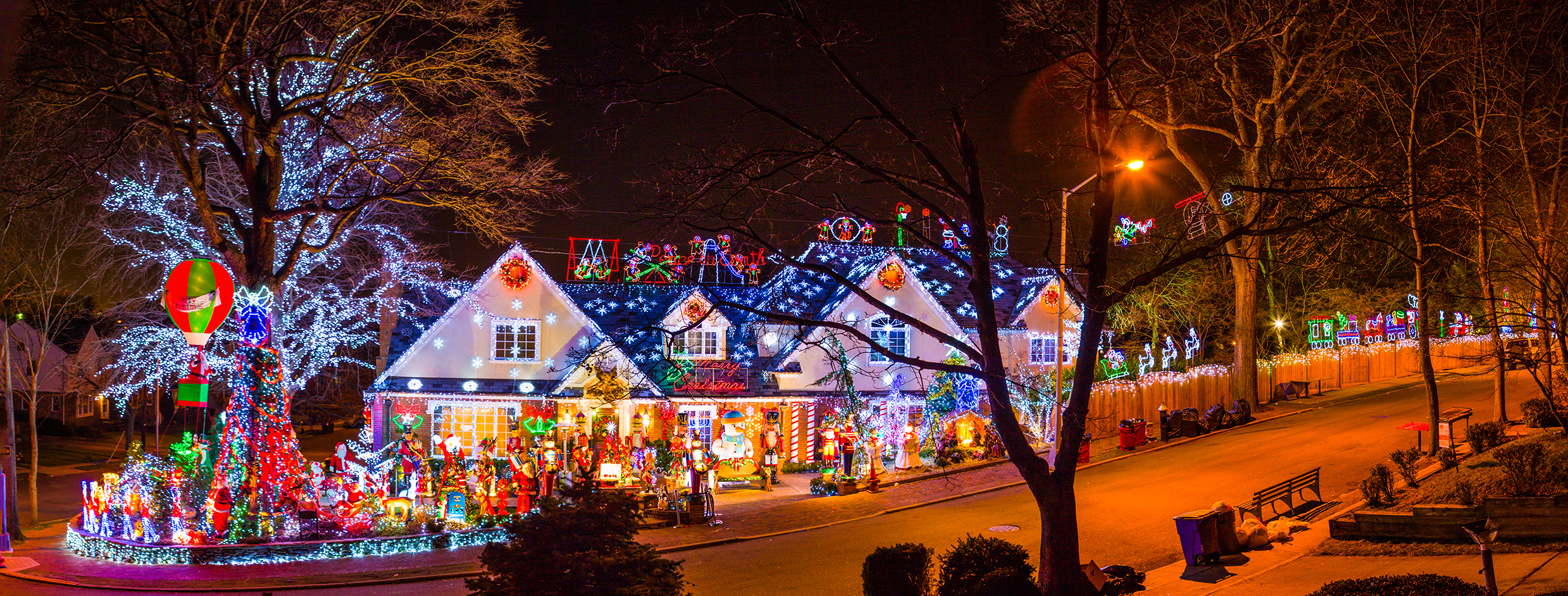Professional holiday lighting installation on a Cincinnati home by The Holiday Light Company