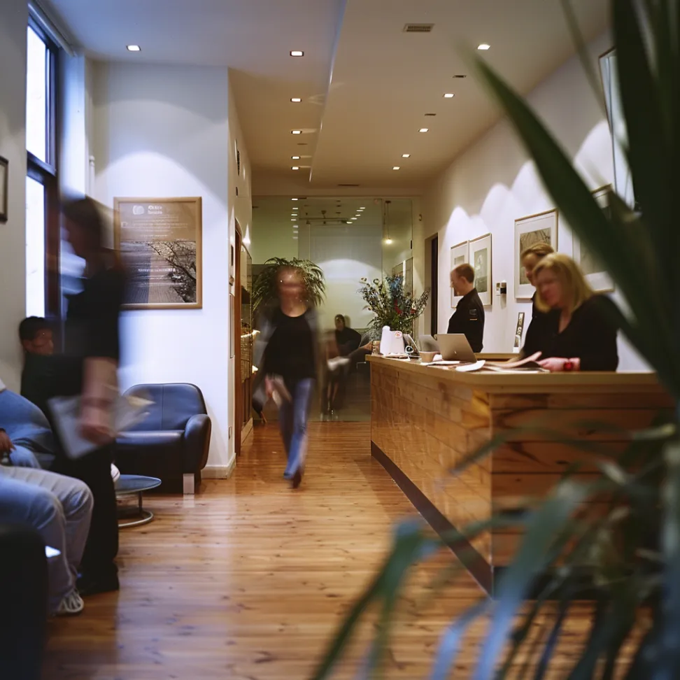 a medical lobby that uses PatientPay solutions