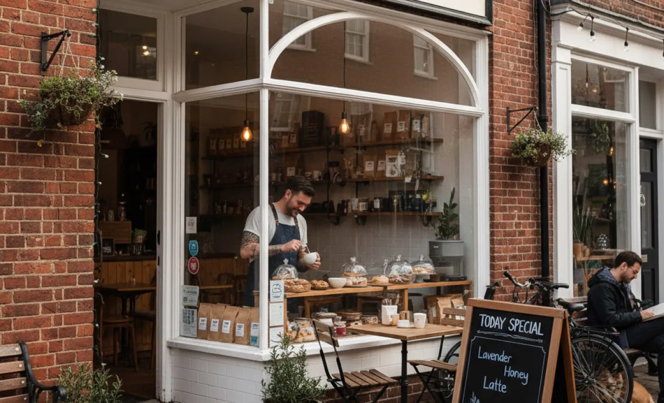 Small business owner at a local bakery representing I-9 compliance solutions for small businesses with remote verification and audit-ready tools.