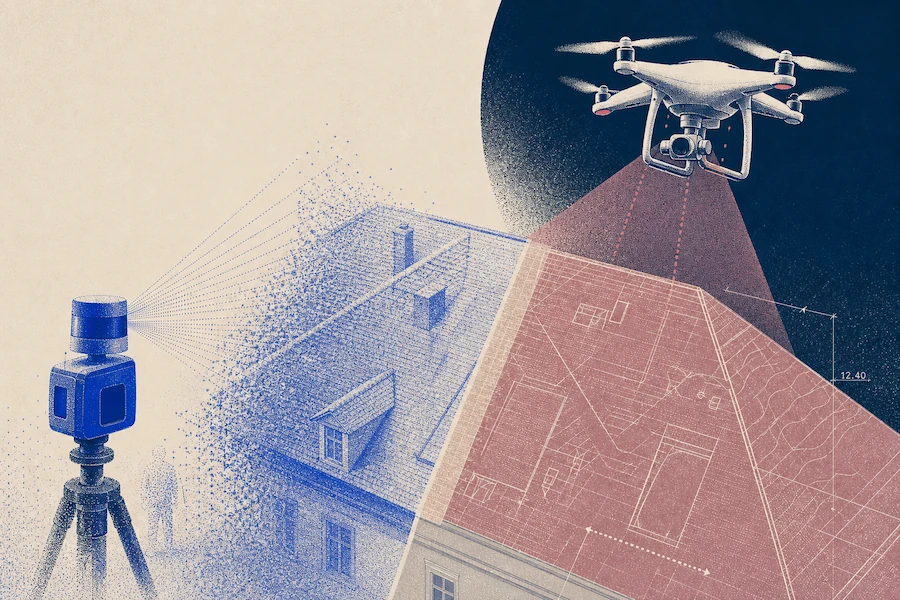 Mobile Scanning vs. Drone Mapping for Roof Inspections