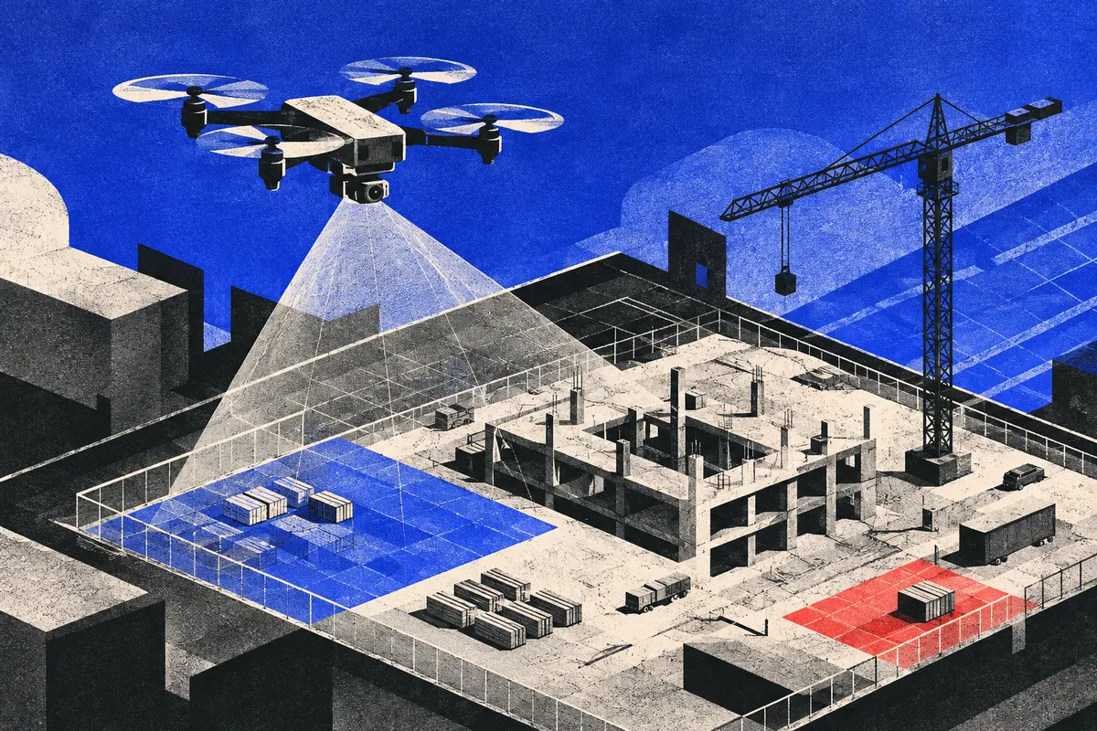 How to Build a Site Logistics Plan From a Drone Scan