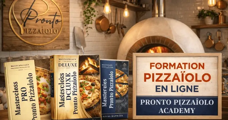 formation pizzaiolo en ligne cuisson d'une pizza au four à bois technique professionnelle de pizzaiolo