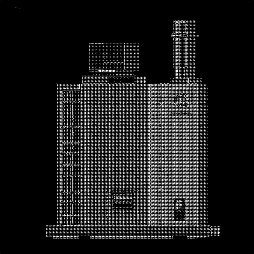 Abstract 3D object representing enterprise software tools