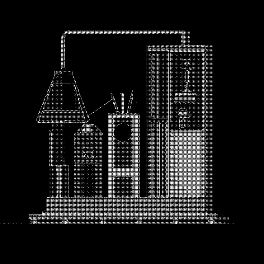 Abstract 3D object representing early-stage startup products