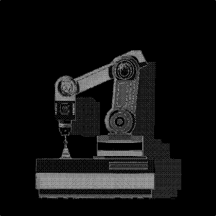 Abstract 3D object representing retail and e-commerce systems