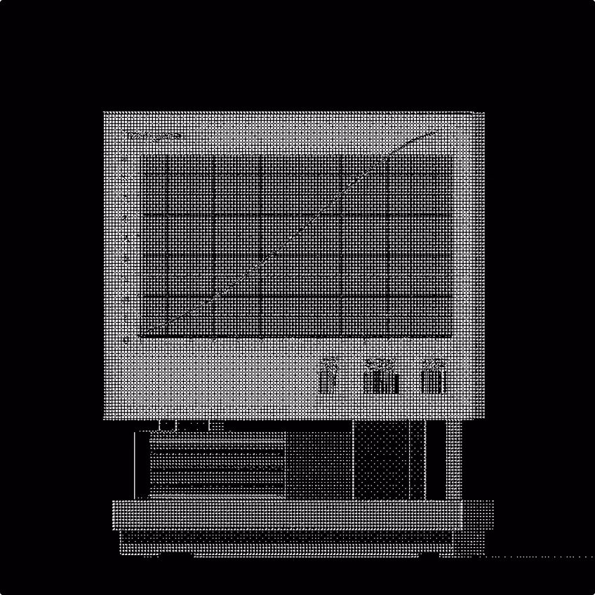 Abstract 3D object representing health and wellness technology