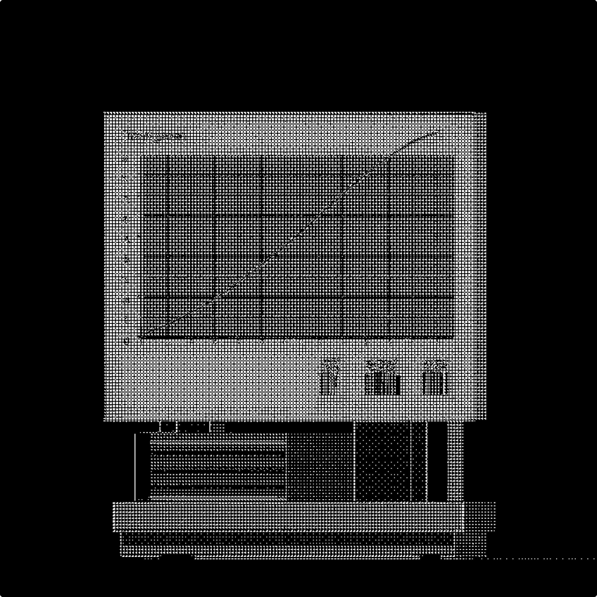 Abstract 3D object representing health and wellness technology