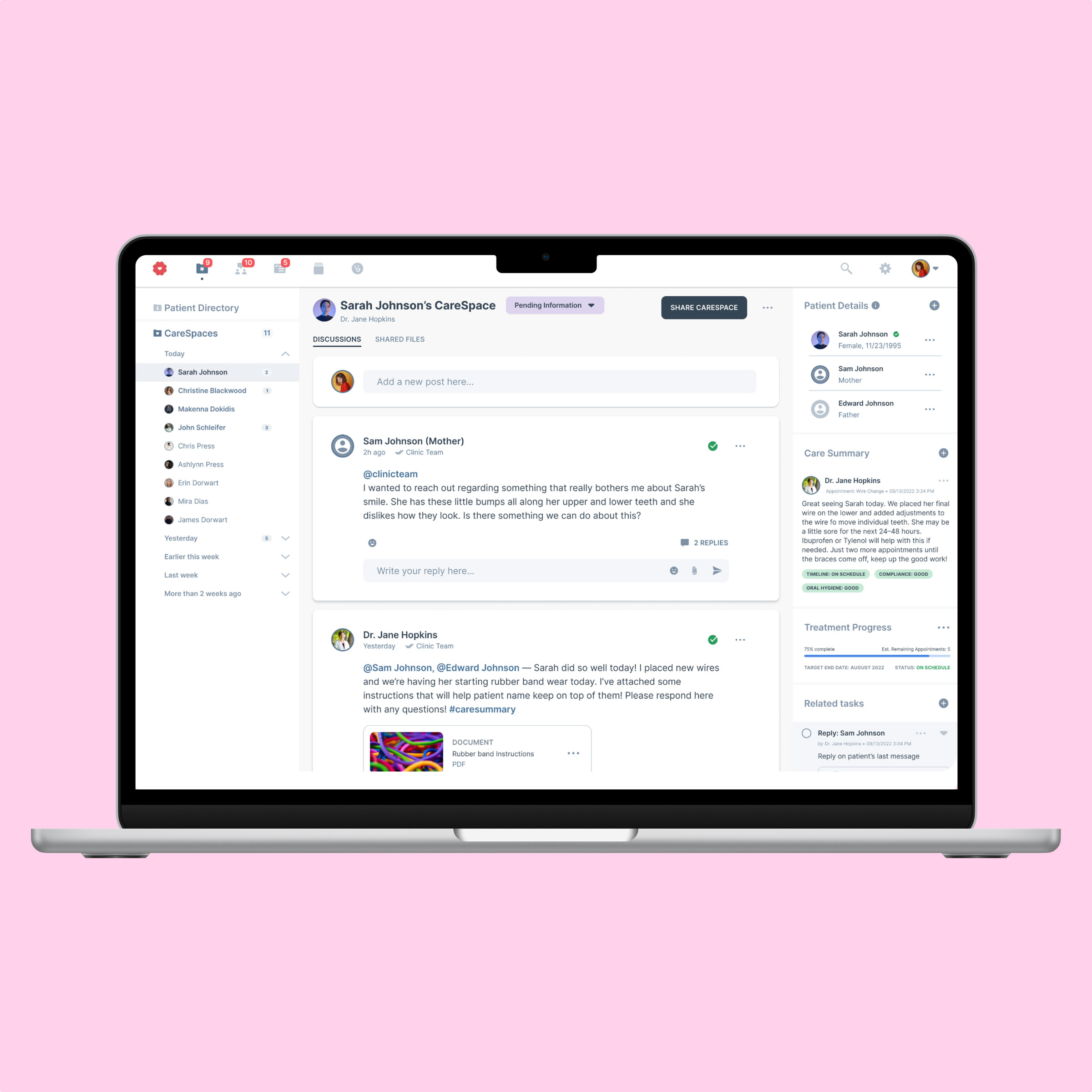 End-to-end web app development for Cloudberry, a large-scale SaaS platform for clinics with advanced workflows, multi-role dashboards, and complex data architecture.