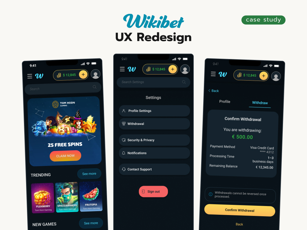 Wikibet — Platform UX Overhaul