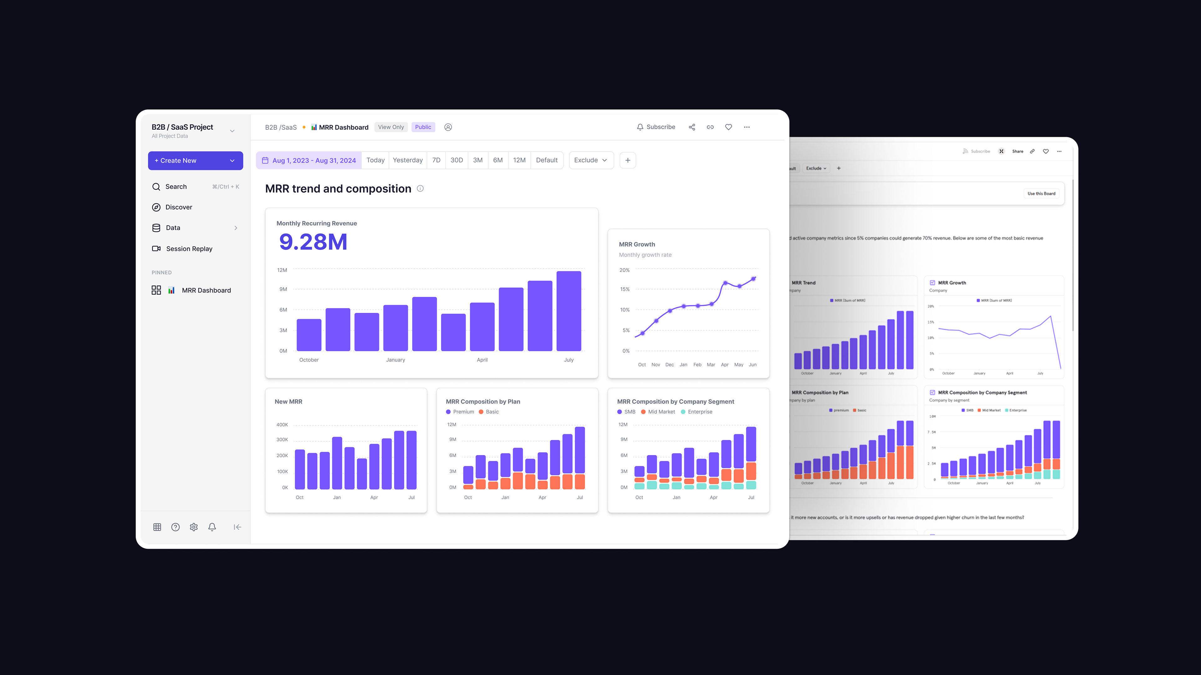 Mixpanel Dashboard Redesign — hero image