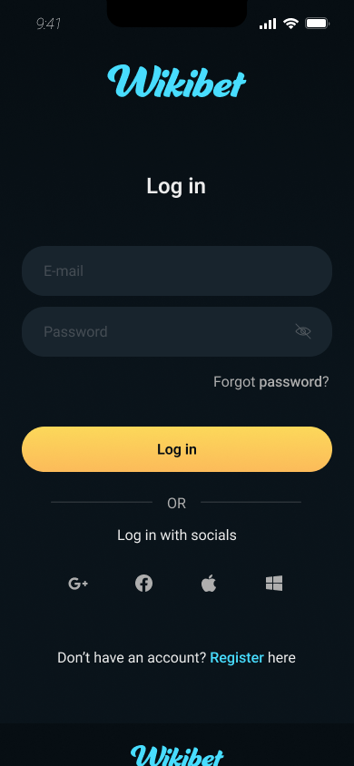 Redesigned login