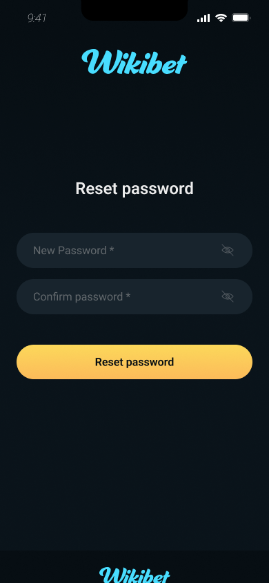 Reset password new password