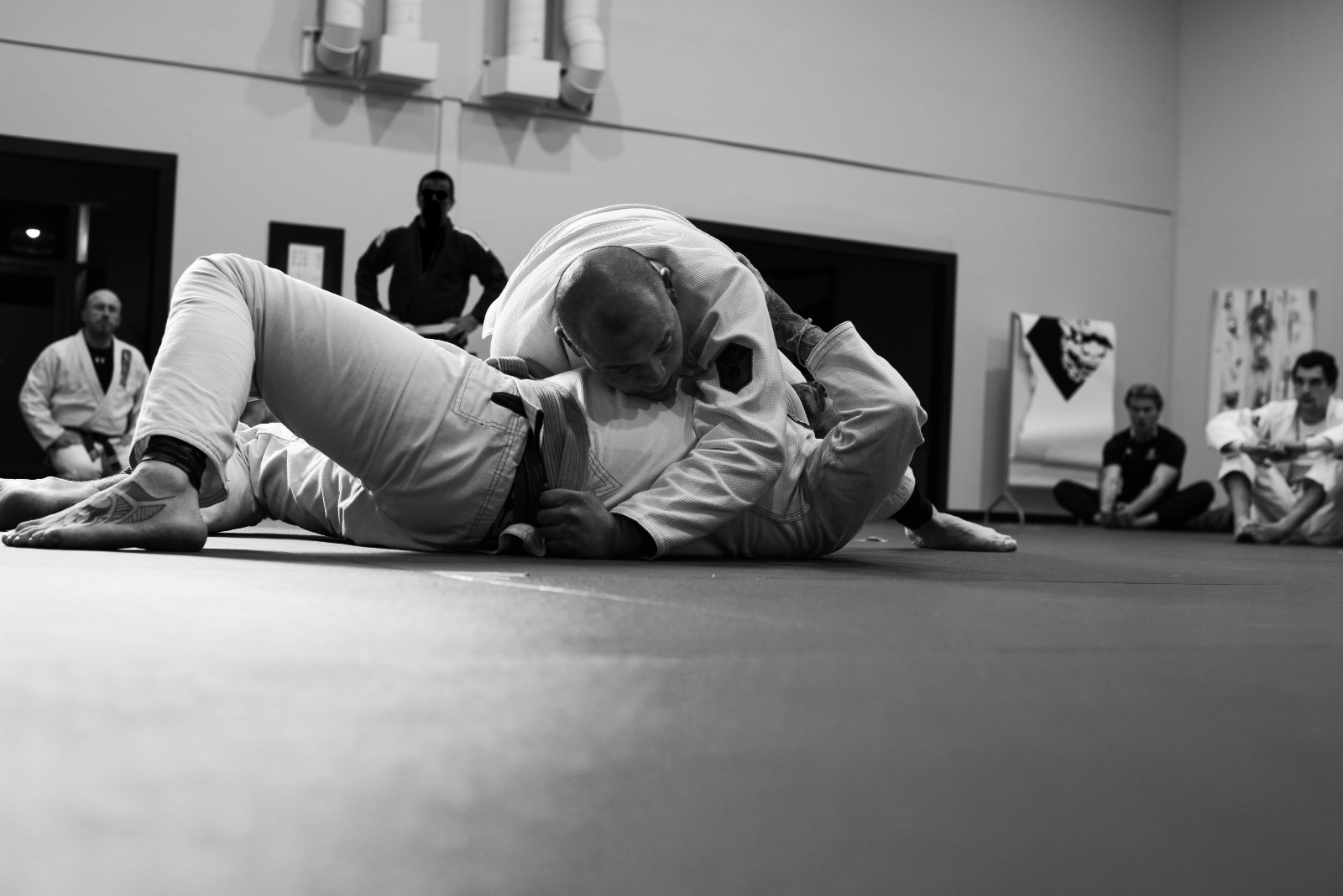 A Brazilian Jiu-Jitsu class