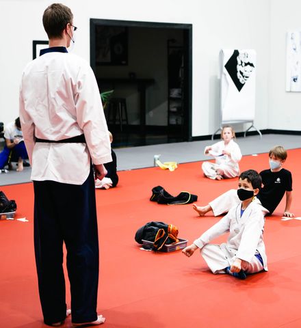 Martial Arts Instructor Teaching Class