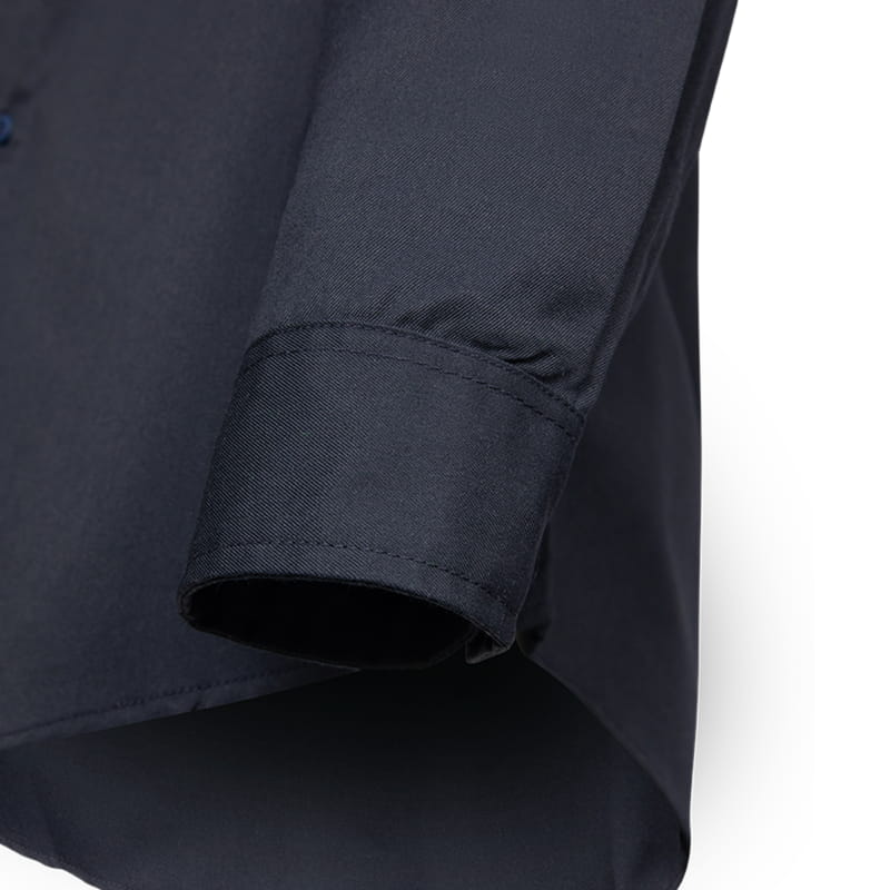 Button Down Shirt Navy FR Lenzing Aramid — Flamesafe flame-resistant workwear – view 15